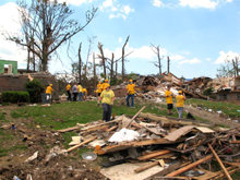 To date the Scientology Volunteer Ministers have chopped trees, hauled debris and helped repair over 30 houses in Pratt City.