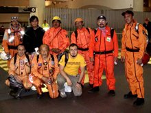 The first group of Los Topos left Mexico and arrived in Japan 15 March 2011 local time.